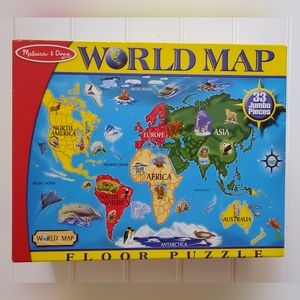 Melissa & Doug Extra Large World Map - Floor Puzzle